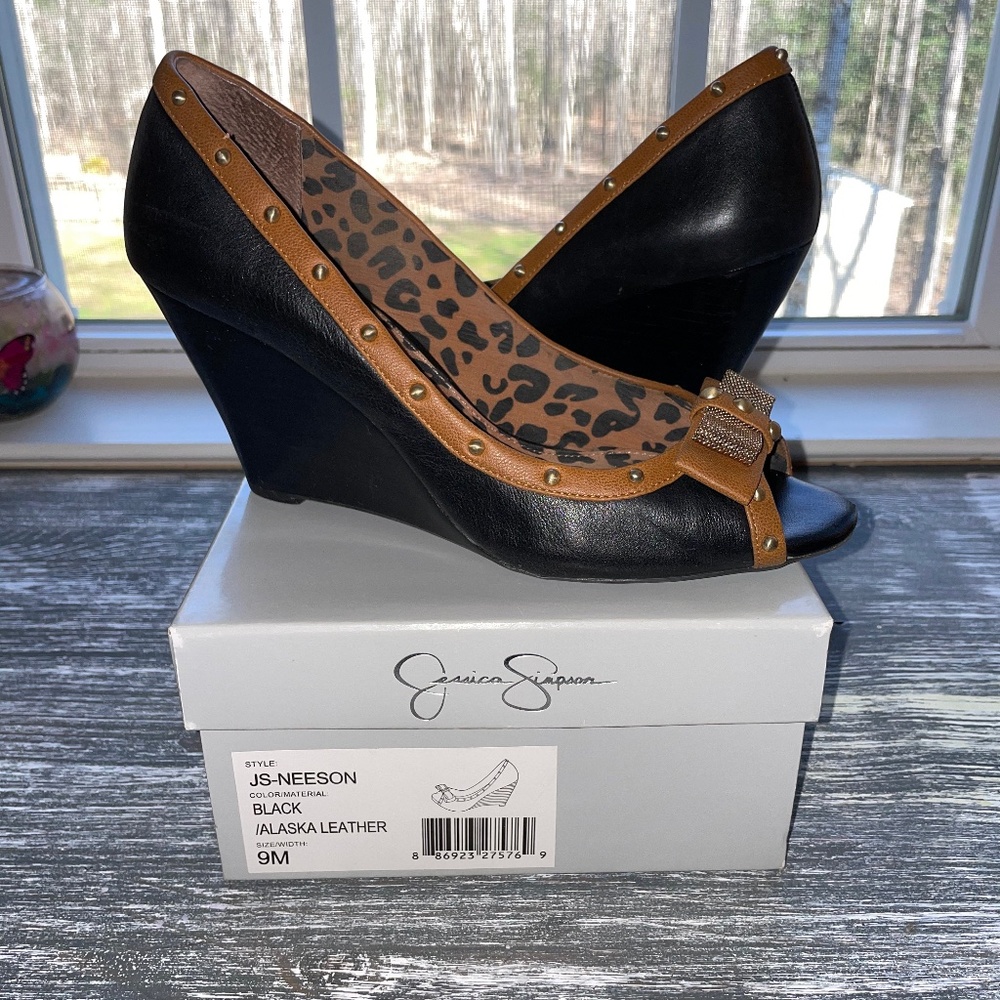 Jessica Simpson Womens Leather Neeson Bootie Size 9